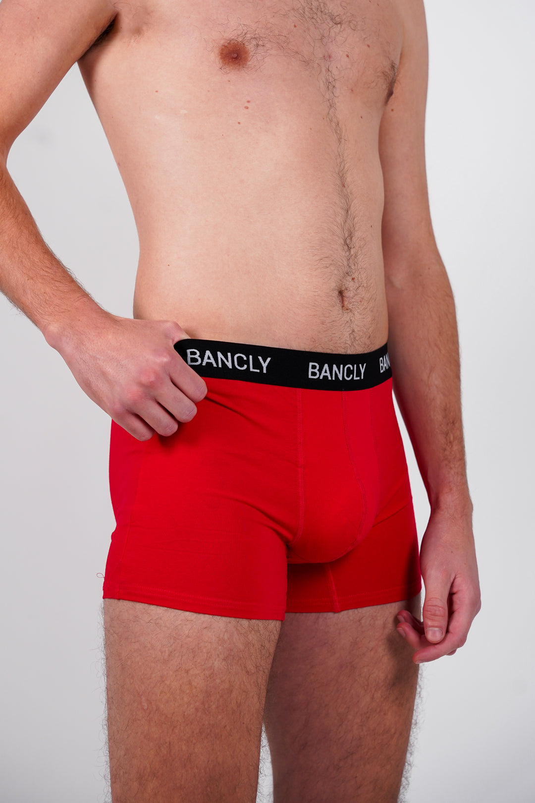 RED - STRETCH COTTON BOXER BRIEFS