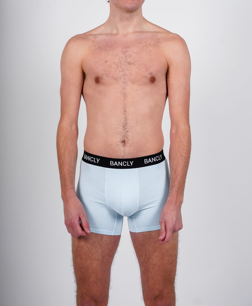 POWDER BLUE - STRETCH COTTON BOXER BRIEFS