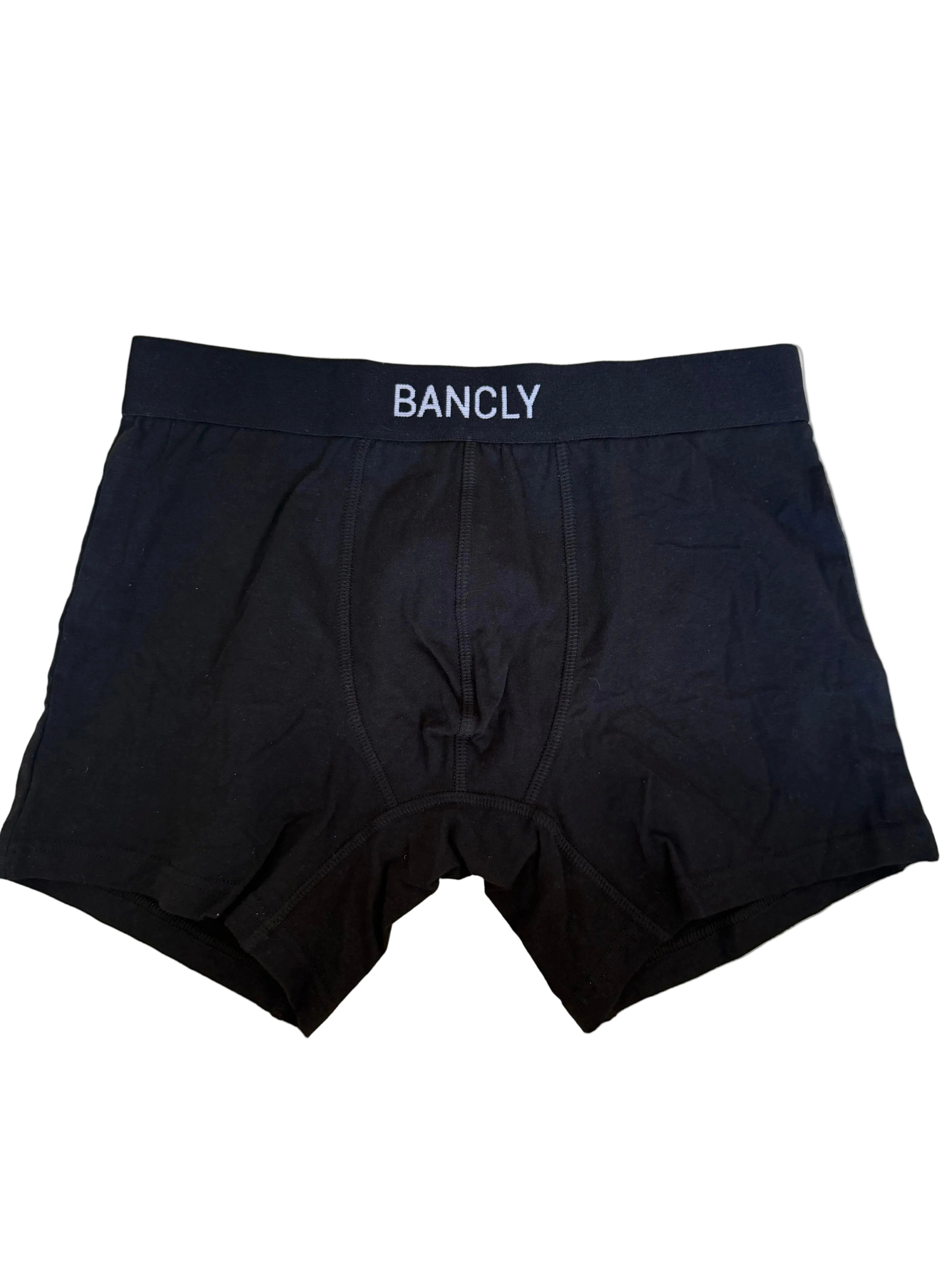 BLACK - STRETCH COTTON BOXER BRIEFS