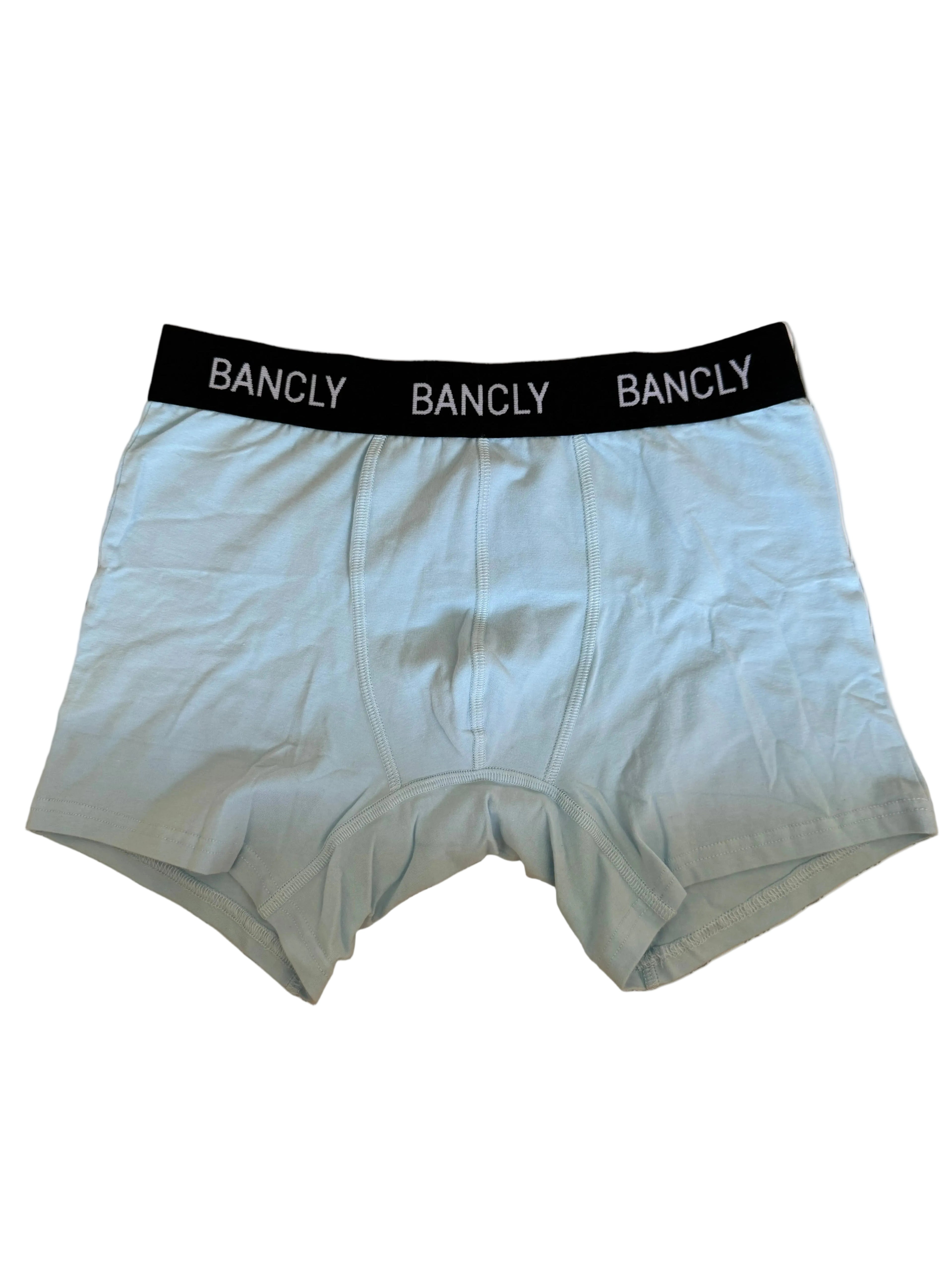 POWDER BLUE - STRETCH COTTON BOXER BRIEFS