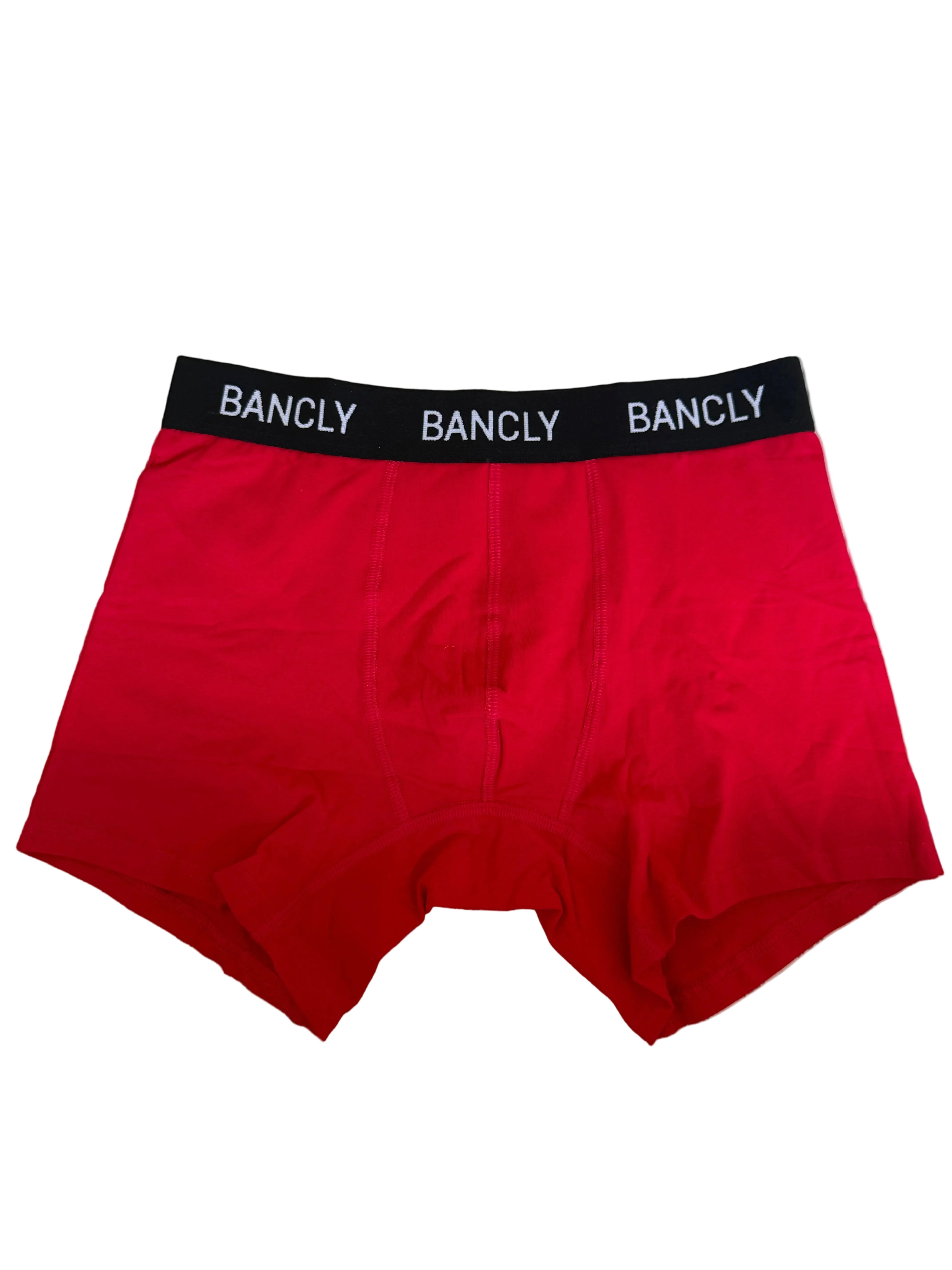 RED - STRETCH COTTON BOXER BRIEFS